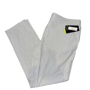 Athlux Pants Mens 2XL Gray Chino Commuter Athletic Performance Stretch Golf NWT